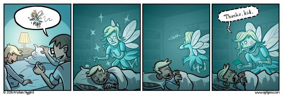 The Teeth Fairy also collects childrenâ€™s internal organs. Sheâ€™s a busy bee!